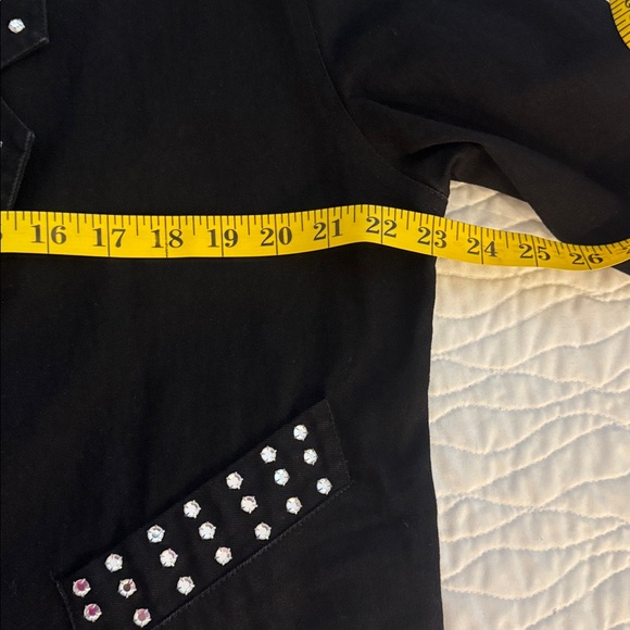 Black Rhinestone Women's Jacket - Picture 6 of 7